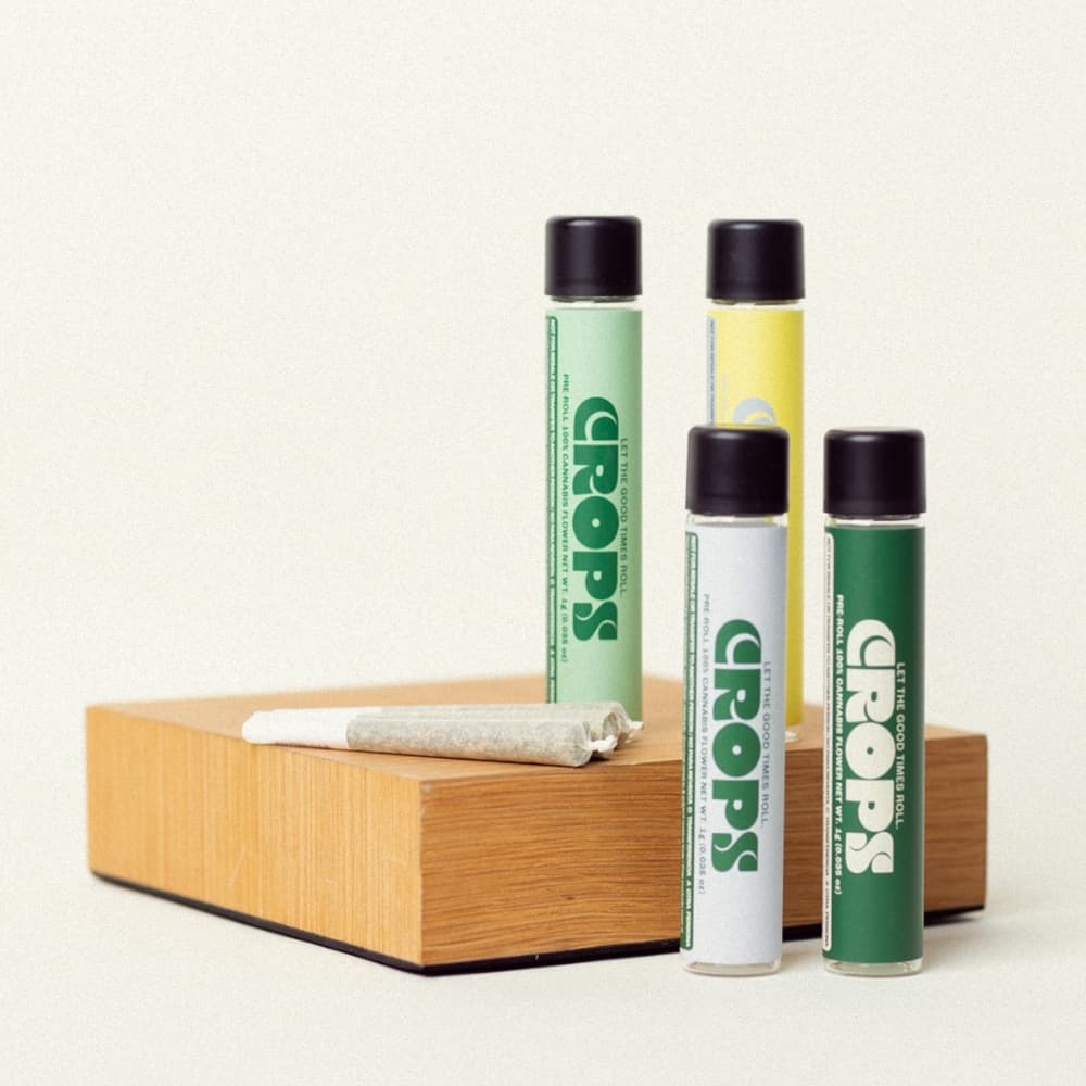 Hand-rolled Crops pre-roll made with top-shelf flower
