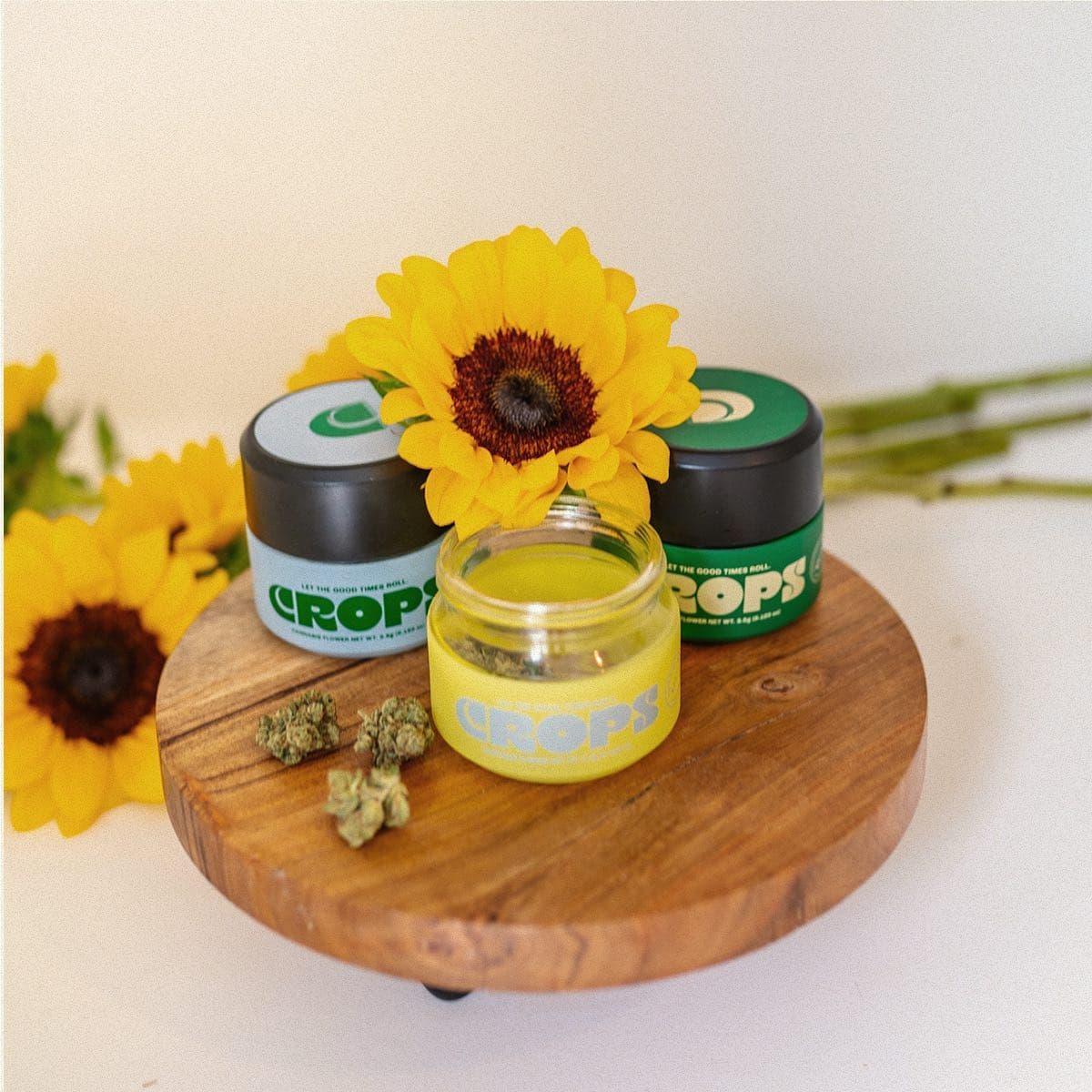 High-quality Crops cannabis flower in resealable jar