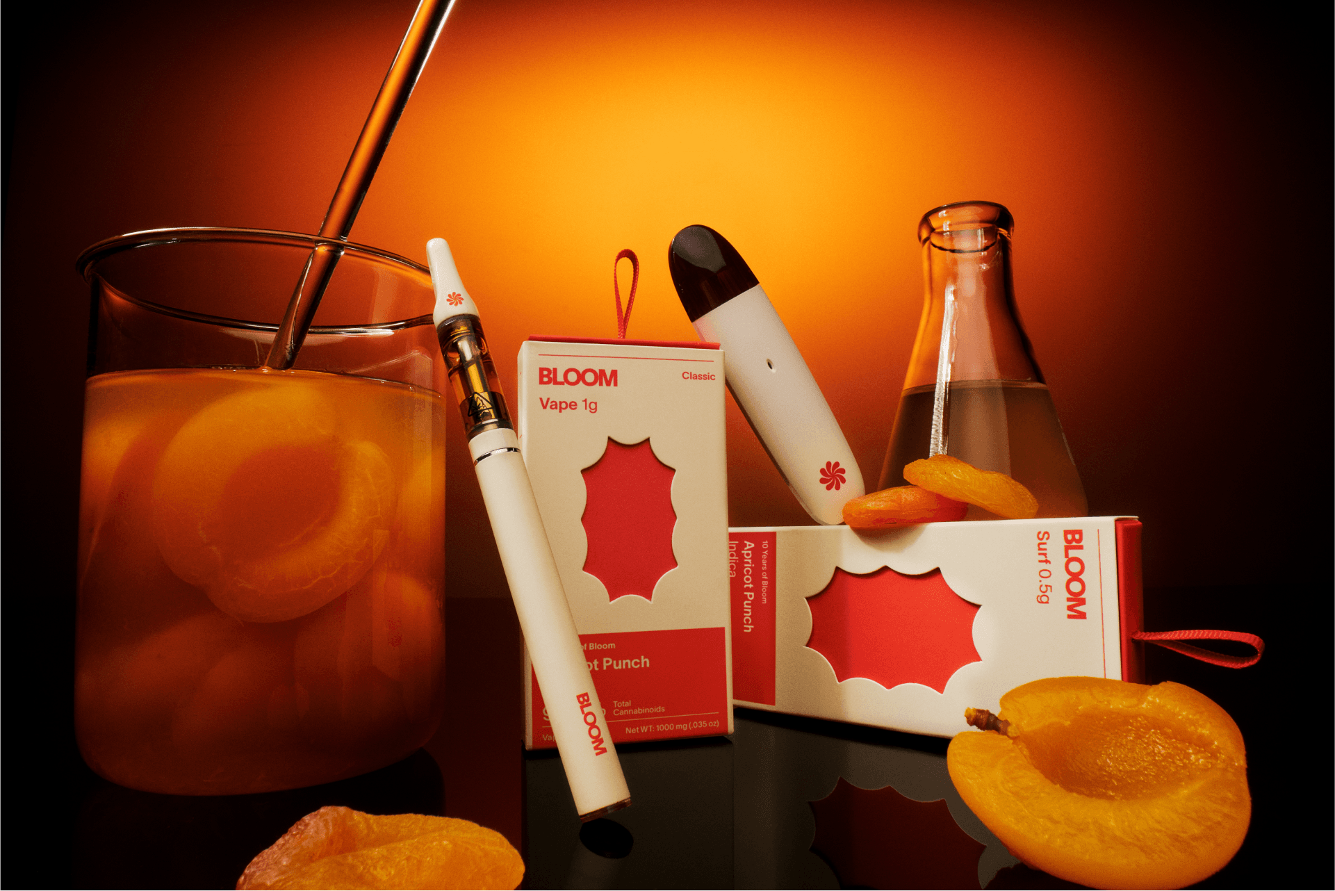 Bloom vape pen with strain label