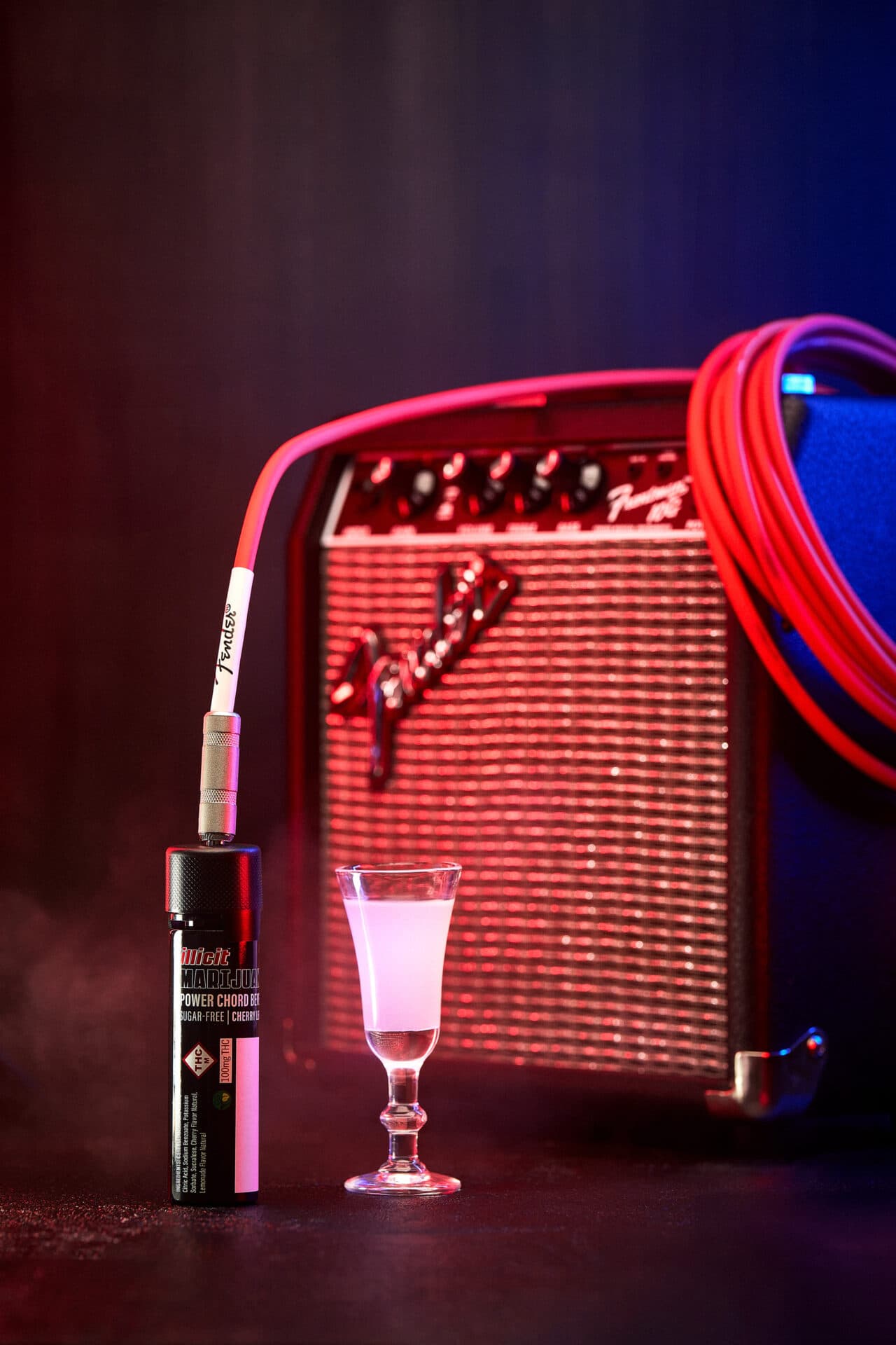 Illicit vape cartridges labeled by strain and THC content