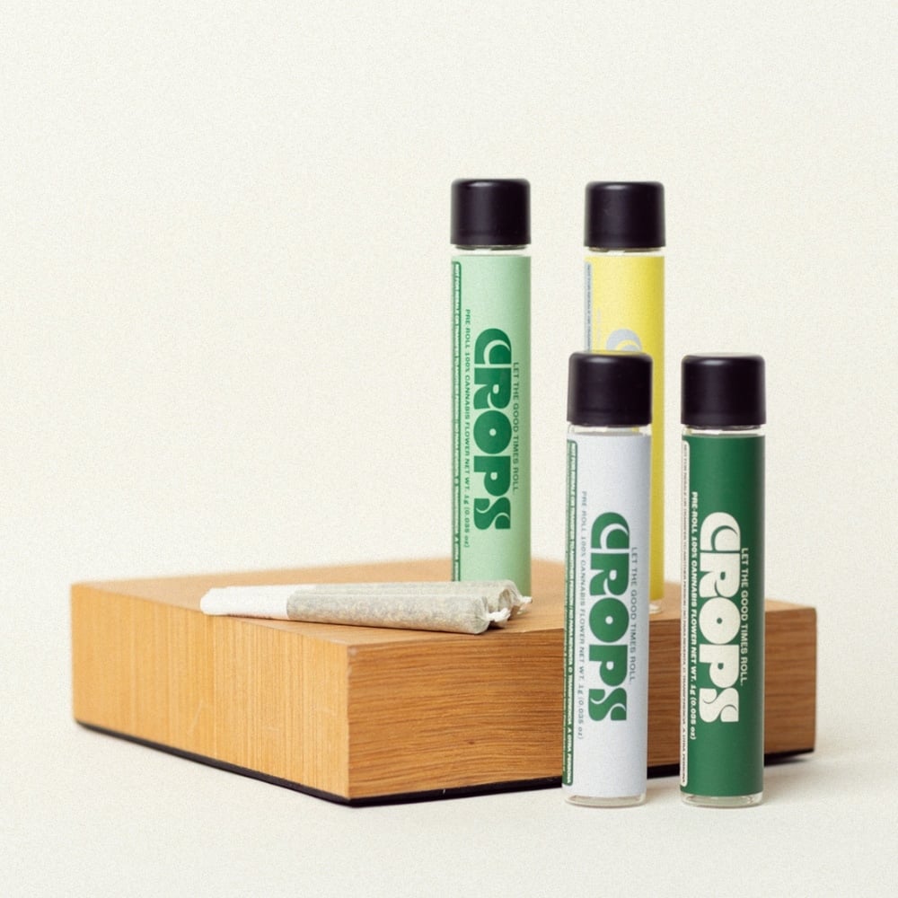 Hand-rolled Crops pre-roll made with top-shelf flower